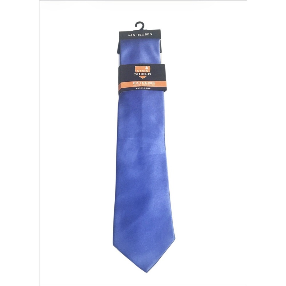 Van Heusen Stain Shield Extreme Defense‎ Extra Long Blue Tie NWT